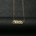 thumbnail image 5 of Name Custom Necklace Stainless Steel 2 Name Necklace Personalized with Heart Customized Pendant Necklace Jewelry Gift, 5 of 5