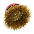thumbnail image 2 of 65mm Wire Cup Brush Wheel For Angle Grinder Crimped Brass Coated Removal, 2 of 2