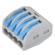 thumbnail image 3 of Conector 25PCS Palanca De 4 Conectores De Cable Compactos Empuje Hacia Adentro Bloque De Terminales De Conductor De Empalme Rápido, 3 of 7