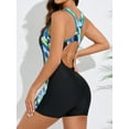 thumbnail image 3 of Charmo Bathing Suits for Women One-Piece Athletic Swimsuits Racerback Boyleg Sports Swimwear, 3 of 6