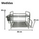 thumbnail image 5 of Escurridor de trastes Good & Good de 2 niveles con charola, 5 of 6