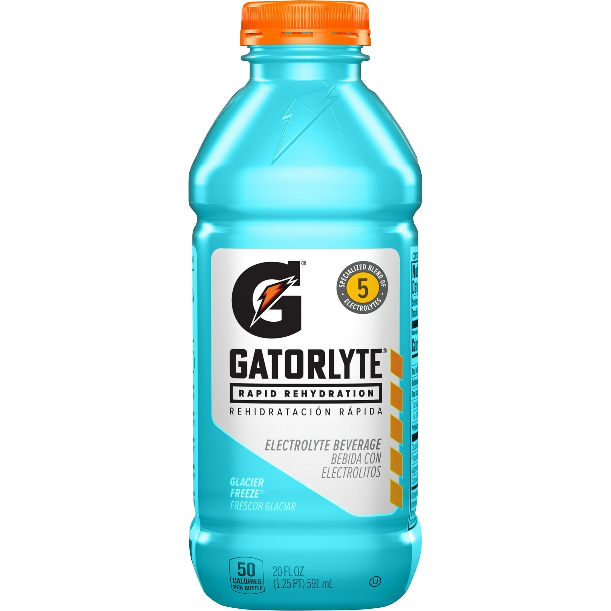 Gatorade Gatorlyte Rapid Rehydration Electrolyte Beverage, Glacier Freeze, 20 fl oz, 4 Count Bottle