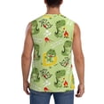 thumbnail image 4 of Kdxio Cute Dinosaurs Cartoon for Men's Muscle T-shirt,Sleeveless for Workout Running Athletic Gym Lounge Casual, 4 of 7