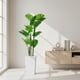 thumbnail image 1 of QinaQin Árbol artificial tipo platanera con maceta blanca alta, planta tropical decorativa ideal para sala, entrada, terraza u oficina, 1 of 7