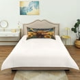 thumbnail image 6 of Haosy Satin Pillowcase for Hair and Skin Standard Cooling Silk Pillow Case with Envelope Closure Highland Cow in Sunflowers Field 20"x30", 6 of 9