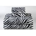 thumbnail image 4 of Couture Charm Hotel Luxury 500-TC Giza Cotton Split-Queen Size 5-Pcs Sheet Set Fits Upto 7-9" Deep Pocket (Zebra Print), 4 of 4