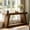 Dark Brown, variant on Fnova 70" Farmhouse Console Table, Long 2-Tier Entryway Table with X-Shaped Metal Support, Narrow Wood Sofa Table for Living Room, Hallway, Behind Couch, Dark Brown