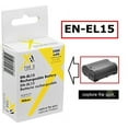 thumbnail image 2 of 2 Pc Super Capacity EN-EL15 Lithium Ion Battery for Nikon D7000 D7100 D810 D7200, 2 of 3