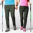 thumbnail image 3 of Pantalones de carga para parejas Otoño e invierno Polar para exteriores A prueba de viento Impermeable Transpirable Color sólido Pantalones de carga cálidos para parejas, 3 of 6