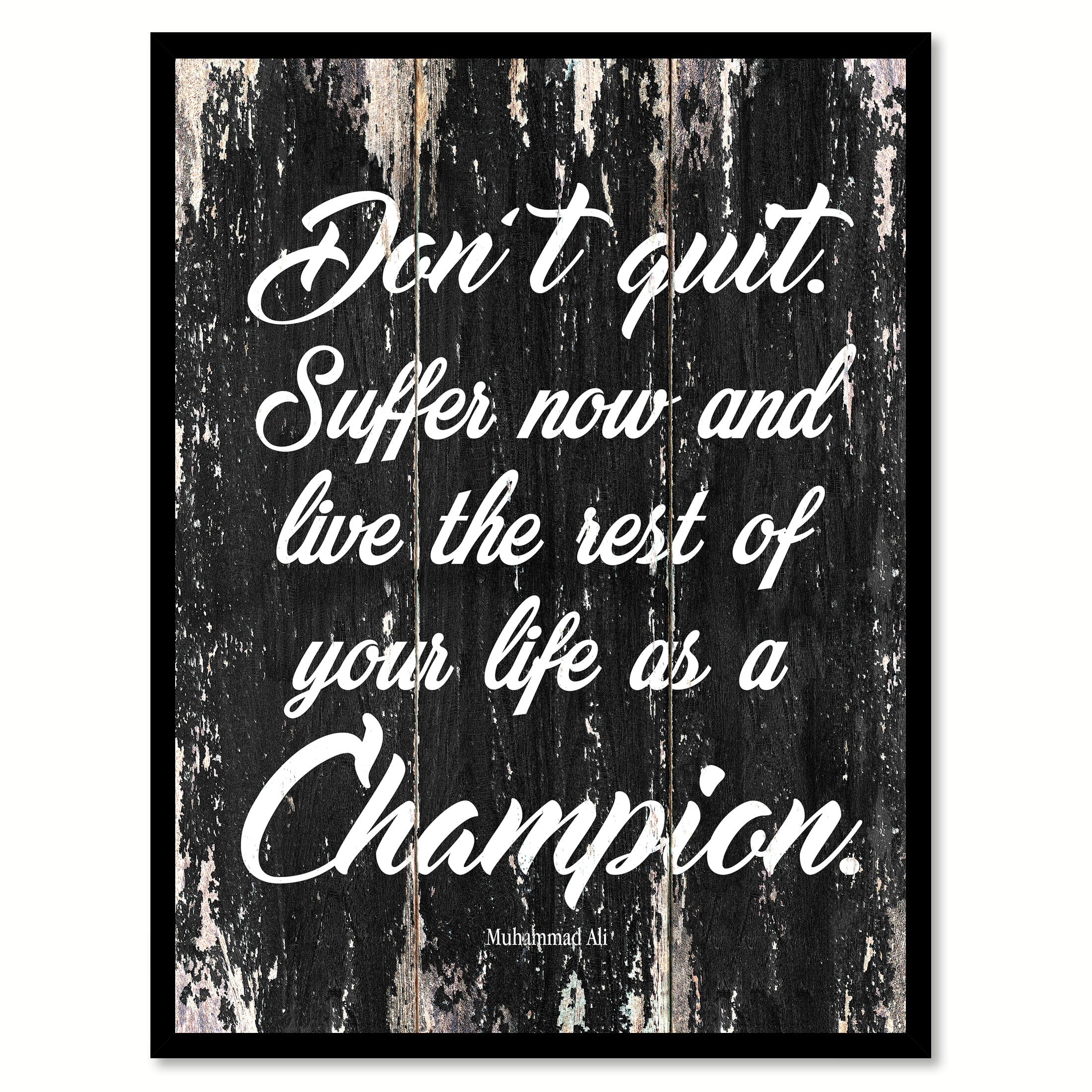 33 x 12-Inch Suffer Now and Live the Rest of Your Life as a Champion Wall Decal Vinylsay 1273.Dont-M.Light Grey-33x12 Dont Quit Matte Light Grey