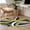 Yellow, variant on Round Area Rugs Collection 3 Ft, Turquoise Geometric Non-Slip Residential Carpet, Grey Classic Abstract Lines Striped Indoor Crawling Mats Doormat Runner Rugs Play Mat for Bedroom
