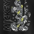 thumbnail image 3 of Disney - Mickey Mouse - Mickey Pattern & Stars - Juniors Cropped Pullover Hoodie, 3 of 5