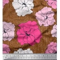 thumbnail image 1 of Soimoi Rayon Fabric Carnation Floral Printed Fabric 1 Yard 42 Inch Wide, 1 of 1