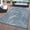 BLUE, variant on World Rug Gallery Contemporary Palm Leaf Textured Flat Weave Indoor/Outdoor Area Rug - BLUE 5' X 7'