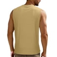 thumbnail image 6 of LIaqionyy Mens Shirts Sleeveless Button down Shirt Workout Muscle Tank Tops Casual Basic Summer Top Clothes, 6 of 7