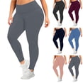 thumbnail image 5 of Women's High Waisted Butt Lifting Leggings Tummy Control Stretch Yoga Pants, 5 of 5
