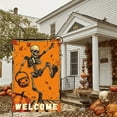 thumbnail image 3 of 1 PC, 2D Flat/ Garden flag, skull dancing design pattern, 11.8x17.7 inches (30x45cm), fashionable 2D pattern, autumn Thanksgiving and Halloween garden flag, home outdoor courtyard lawn garden holiday, 3 of 5
