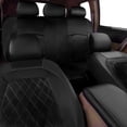 thumbnail image 4 of Fundas para Asientos de Coche de 9 Piezas Fundas de Asiento Universal, Piel Sintética, Conjunto Completo de Accesorios Interiores de Automóvil fácil de Instalar para Coche, Vehículo Todoterreno, 4 of 7