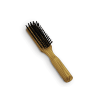 Golden Beards Big Beard Brush – Pear Wood Handle & Natural Boar Bristles – Large Beard Grooming Brush for Thick, Long Beards – Handmade, Vegan & Cruelty-Free
