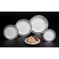 thumbnail image 5 of Party Essentials N181451 Assiette Tourbillon Divin, 10 Pouces, Blanc/argent (Lot de 168), 5 of 5