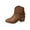 Brown, variant on TKYCMSUAKI Women's Snow Boots,Women's Ankle Boots Chunky Stacked Heel Zipper Booties Cowboy Boots Cowgirl Ankle Boots Western Pointed Toe Short Cowboy Boots for Women,Girl,Party
