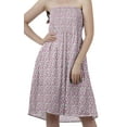 thumbnail image 2 of Moomaya Robes d'Été Sans Bretelles pour Femmes en Crêpe Imprimé, Robe Tube Smockée pour Femmes, 2 of 4