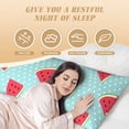 thumbnail image 3 of Naloa Watermelon Super Soft 20x60 Body Pillow Case,Long Side Hidden Zipper（PILLOWS ARE NOT INCLUDED）, 3 of 6