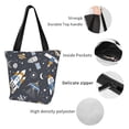 thumbnail image 3 of Lsque Space Cars Pattern Beach Tote,Shoulder Handbag,Spacious Tote Bag,Lightweight Travel Bag,Versatile Shopping Bag, 3 of 6