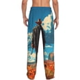 thumbnail image 7 of Salouo Lone Cowboy Desert Scene Print Pajama Pants for Men, Lounge Pants Elastic Waistband Casual Men's sleepwear Loungewear Sleep Pajama Pant -Large, 7 of 7