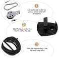 thumbnail image 2 of WEUVEB 1 Set Kayak Anchor Trolley System Black Nylon Plastic Metal for Boat Stabilization Marine Activities, 2 of 5
