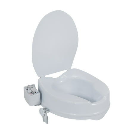 Drive Medical PreserveTech Raised Toilet Seat with Bidet  Ambient & Warm Water
