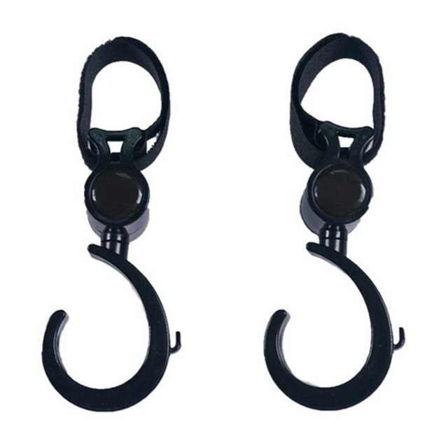Ganchos antideslizantes para cochecito de bebé organizador de bolsa con Clip Ehuebsd giratorio de 360 grados accesorios para cochecito 2 piezas