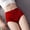 Red, variant on Women’S High Waist Soft Leak Briefs Trendy Lifting Everyday Underwear Low Rise Soft Fabric Bikini Panties Summer