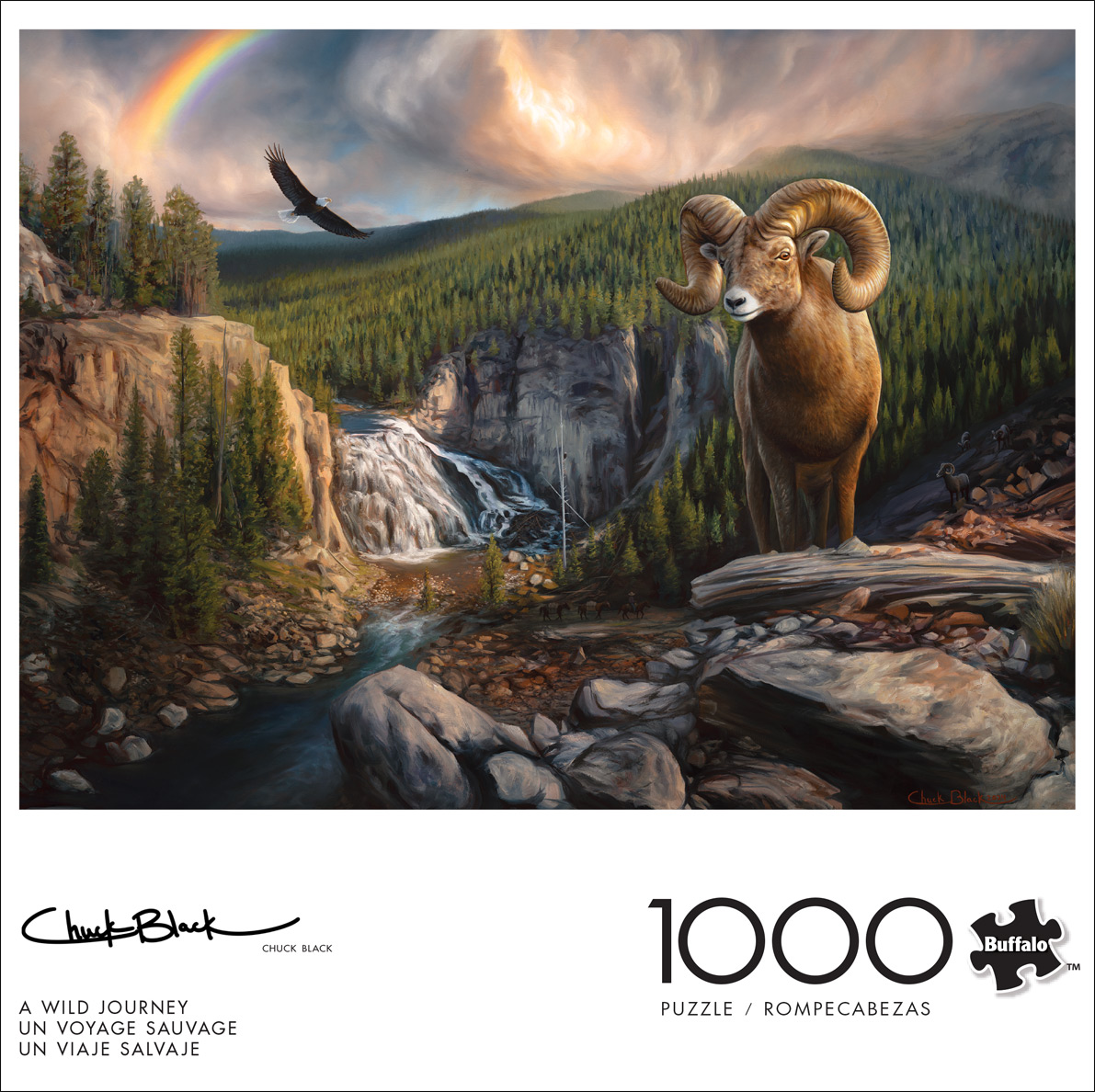 Buffalo Games Chuck Black A Wild Journey 1000-Piece Interlocking Jigsaw Puzzle for Adults Ages 14+