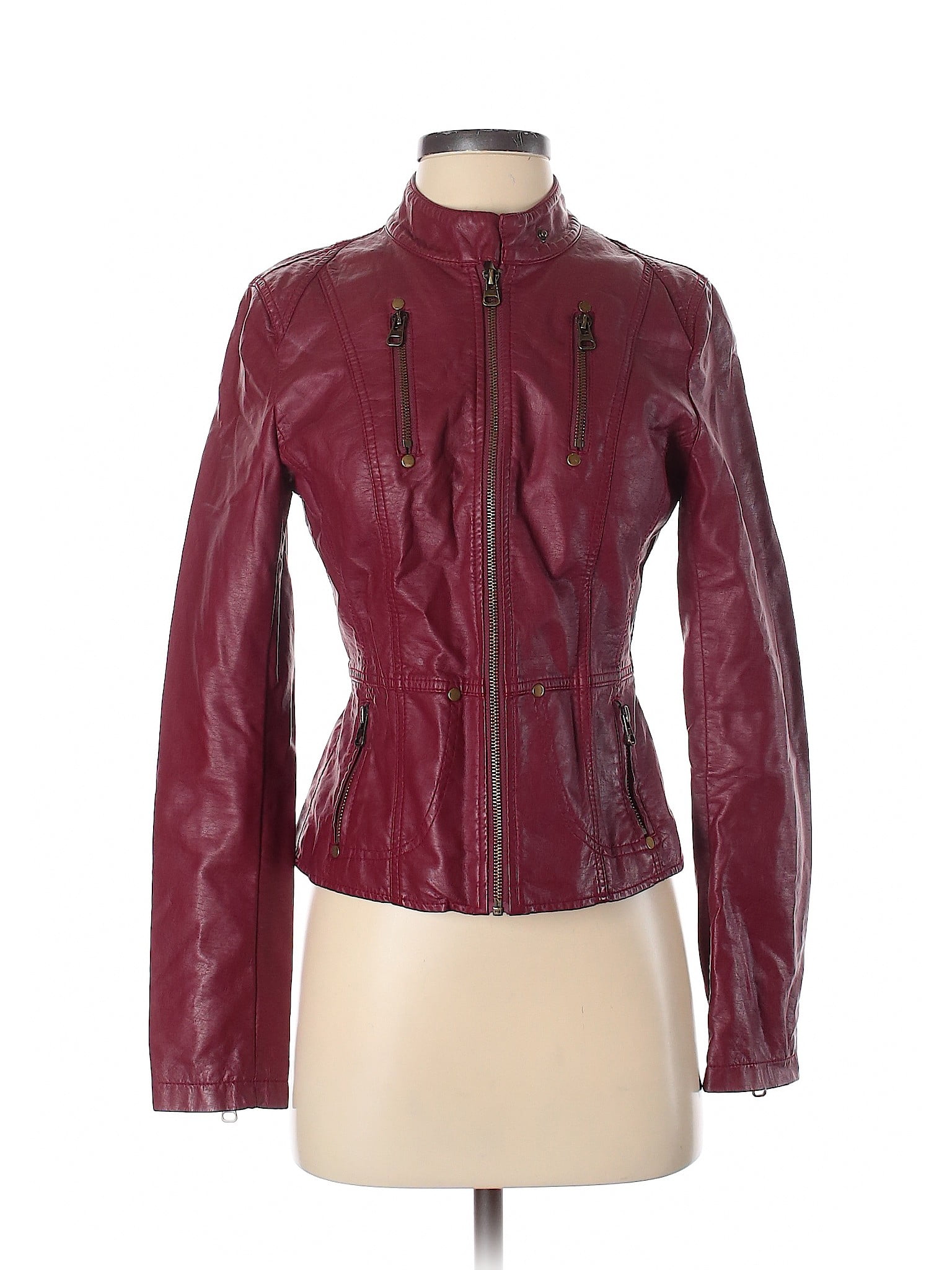TCEC - Pre-Owned TCEC Women's Size S Faux Leather Jacket - Walmart.com ...
