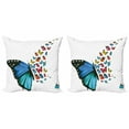 thumbnail image 1 of Ambesonne Butterfly Throw Pillow Cover 2 Pack, Concept Art Monarch, 16", Multicolor, 1 of 2