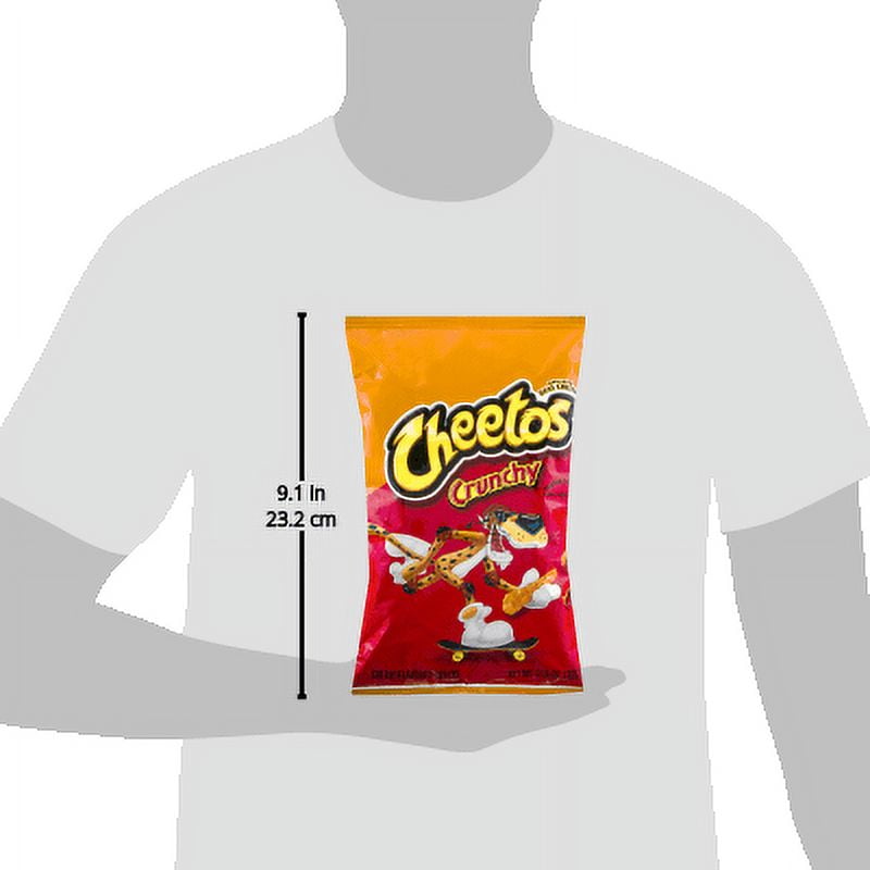 Frito Lay Cheetos Cheese Flavored Snacks, 3.75 oz