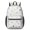 Dog Paw Print White Pattern, variant on Dog Paw Print White Pattern 17" Waterproof Oxford School Backpacks for Teens, S-Shape Padded Straps, for School, Travel, Hiking, Camping