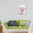 thumbnail image 2 of Chic Pink Flowers Canvas Wall Art Abstract Bouquet in Vase, 12X16inch Artwork Prints. Perfect for Teen Girl's Bedroom, Pink Floral Picture Poster for Bathroom Decor, 2 of 7