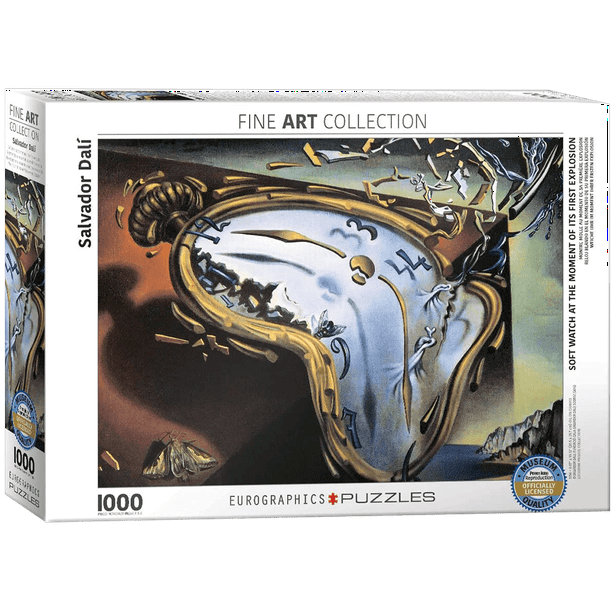 Rompecabezas Eurographics 1000 pzs Reloj Flexible, Salvador Dalí Eurographics 6000-0842