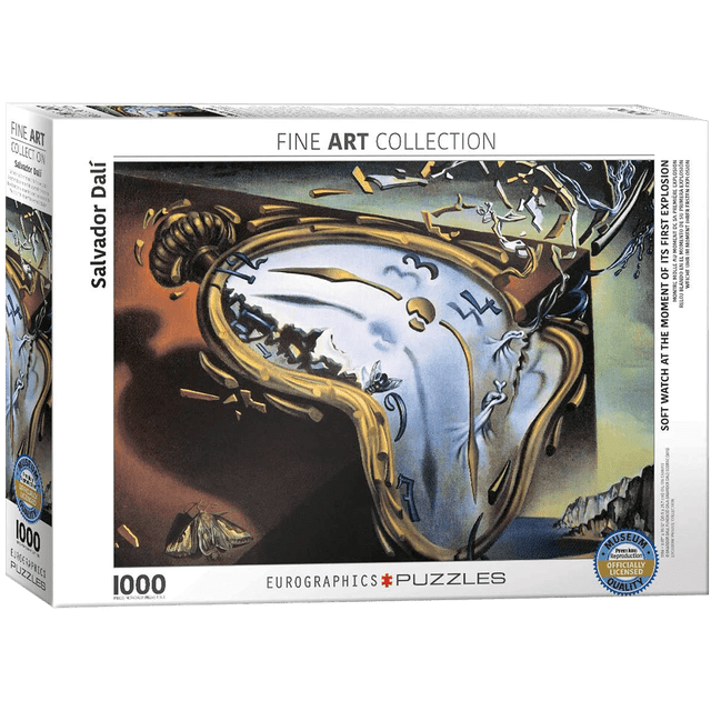 Rompecabezas Eurographics 1000 pzs Reloj Flexible, Salvador Dalí Eurographics 6000-0842