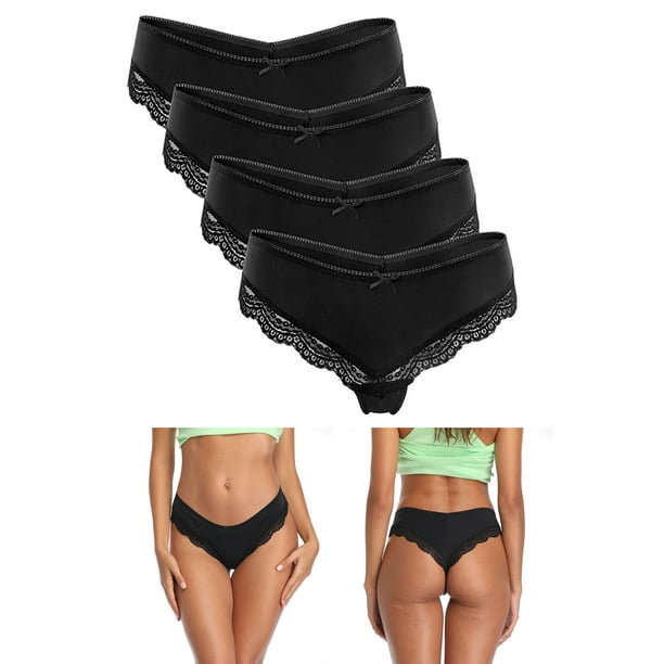 Ladies Junior Sized 2pack Seamless Lace Back Nylon/Spandex Bikini