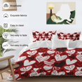 thumbnail image 4 of Red Valentines Bedding 3 Piece Duvet Cover Set Queen Size, Black White Love Heart Soft Microfiber Comforter Cover with Zipper Closure & Pillowcases, Wrinkle & FadeResistant Quilt Cover, 4 of 9