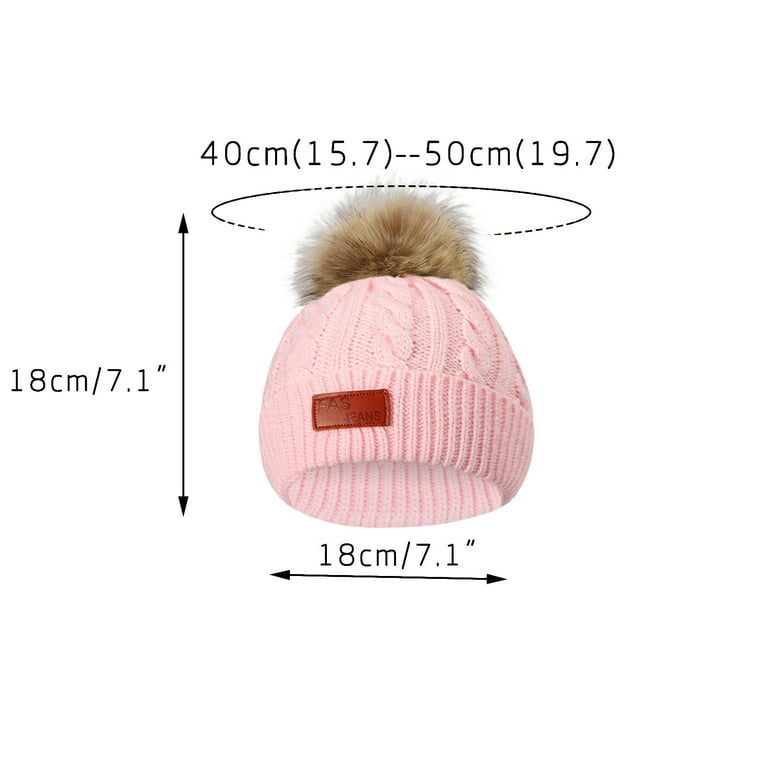 Kayannuo Back to School Clearance Fashion Kids Knitted Wool Scarf Hat  Pompom Cap Set Warm Winter + Face Mask Christmas Gifts