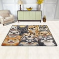 thumbnail image 3 of Area Rugs 36"x24" Indoor Non-Slip Wear Resistant Floor Mats Soft Large Carpets for Living Room Bedroom Home Decor Washable Rug Watercolor Cute Dogs, 3 of 7
