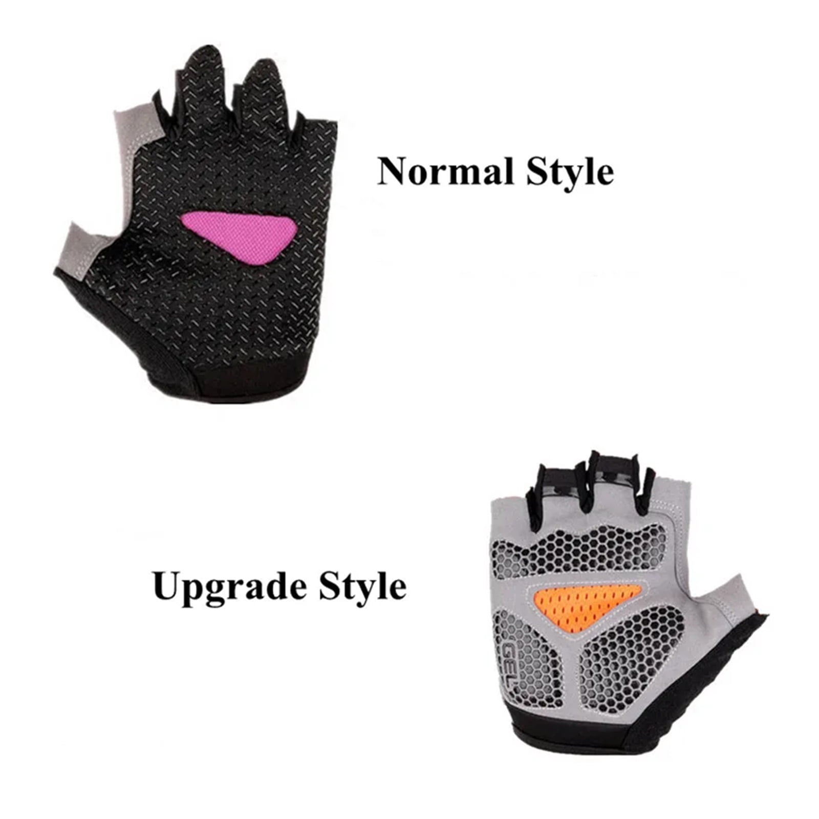 Men's Cycling Gloves Anti-slip MTB Bike Bicycle Motorcyclists Fingerless Gloves ,Flexible and Comfortable