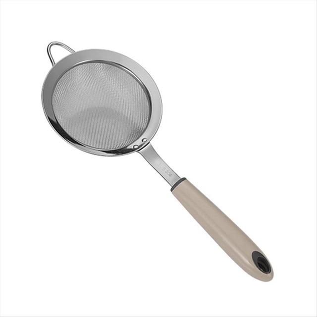 Cuchara para Espumar Grasa, Espumadera de Fina de Acero Inoxidable, Cuchara Coladora para Eliminar Grasa y Espuma,M