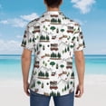thumbnail image 3 of Lsque Camping Caravan 2 pattern Hawaiian Shirt for Men, Unisex Summer Beach Casual Short Sleeve Button Down Shirts-Small, 3 of 9
