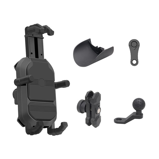 Scienceny Soporte de teléfono para motocicleta, soporte impermeable a prueba de golpes de liberación rápida, accesorios de abrazadera para equipo de Accesorios para motos Tipo de espejo retrovisor Scienceny VI021473-01B