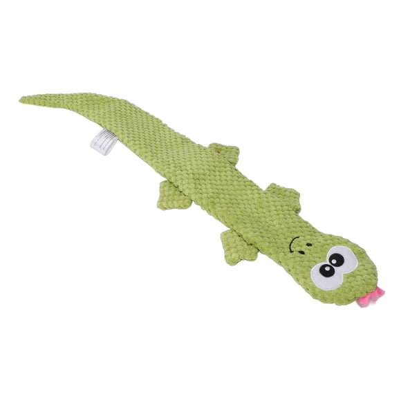 Squeaky Lizard Dog Toy Dientes Molienda Entrenamiento Peluche Perro Masticar Juguetes para Suministros para Mascotas Verde